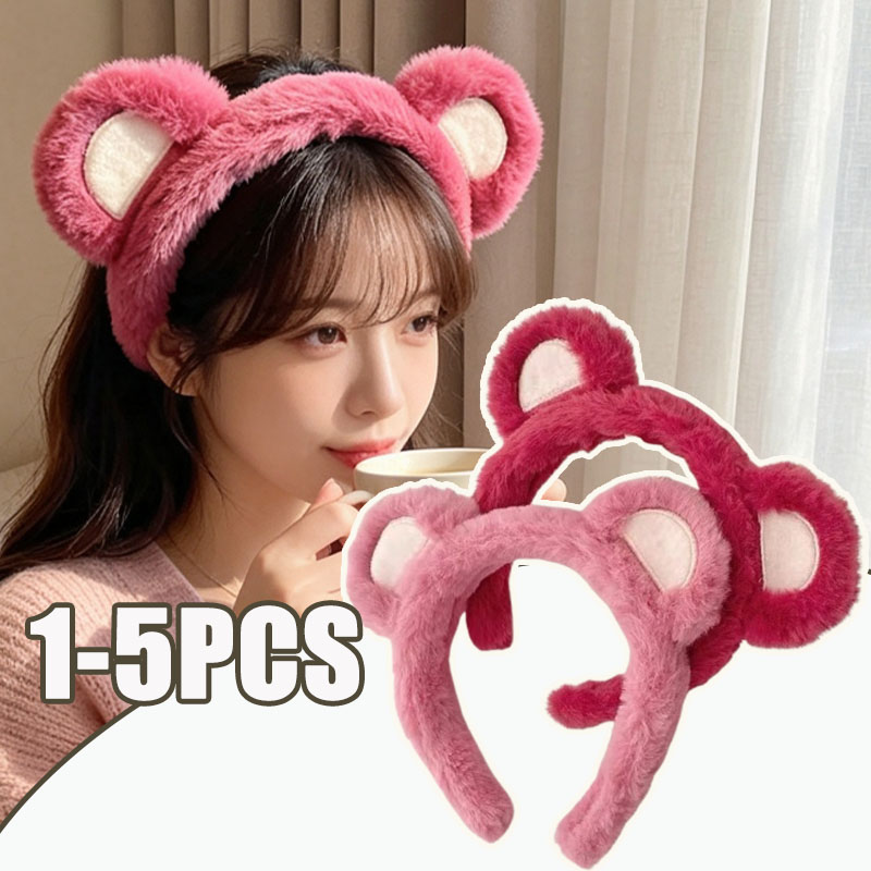 Winter Headband Fleece - 1-5 قطع من عصابات الشعر الناعمة