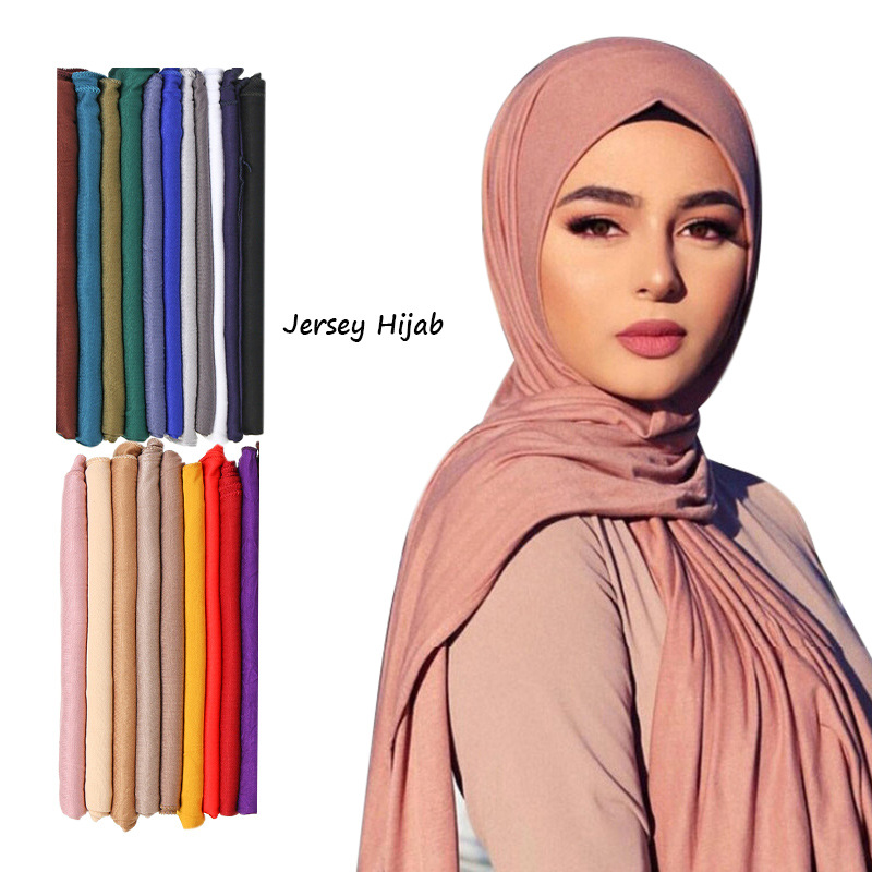 Shawl Wrap Winter - 30 ألوان عادي الصلبة مشروط جيرسي