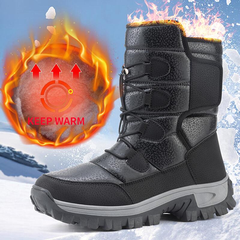 Waterproof Winter Boot - أحذية شتوية جديدة دافئة للرجال مبطنة
