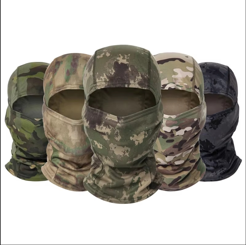 Balaclava Ski Mask - قبعة بالاكلافا مموهة للدراجات، قناع وجه