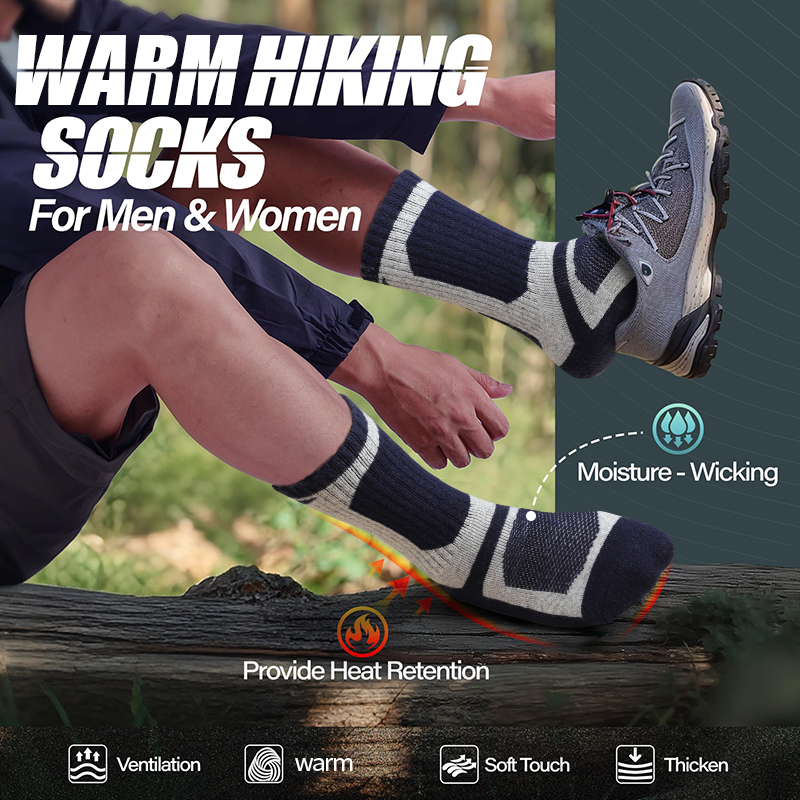 3Pairs الصوف جوارب رياضية مرنة - مراجعة Thermal Sock Wool وسعره