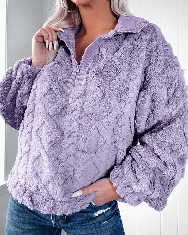 بلوفر نسائي من الصوف الشيربا ب - مراجعة Sherpa Hoodie Fleece وسعره