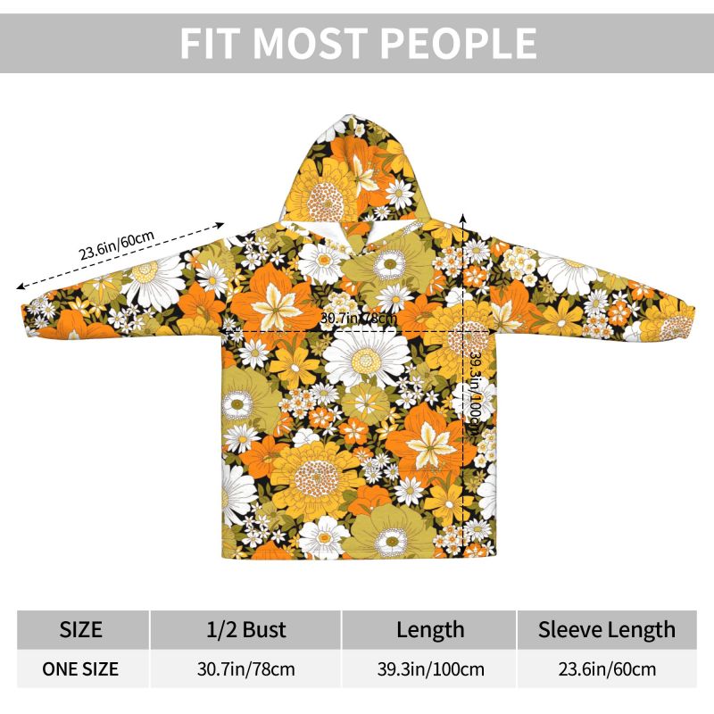 الهبي زهرة الأزهار الرجعية بطا - مراجعة Sherpa Hoodie Fleece وسعره