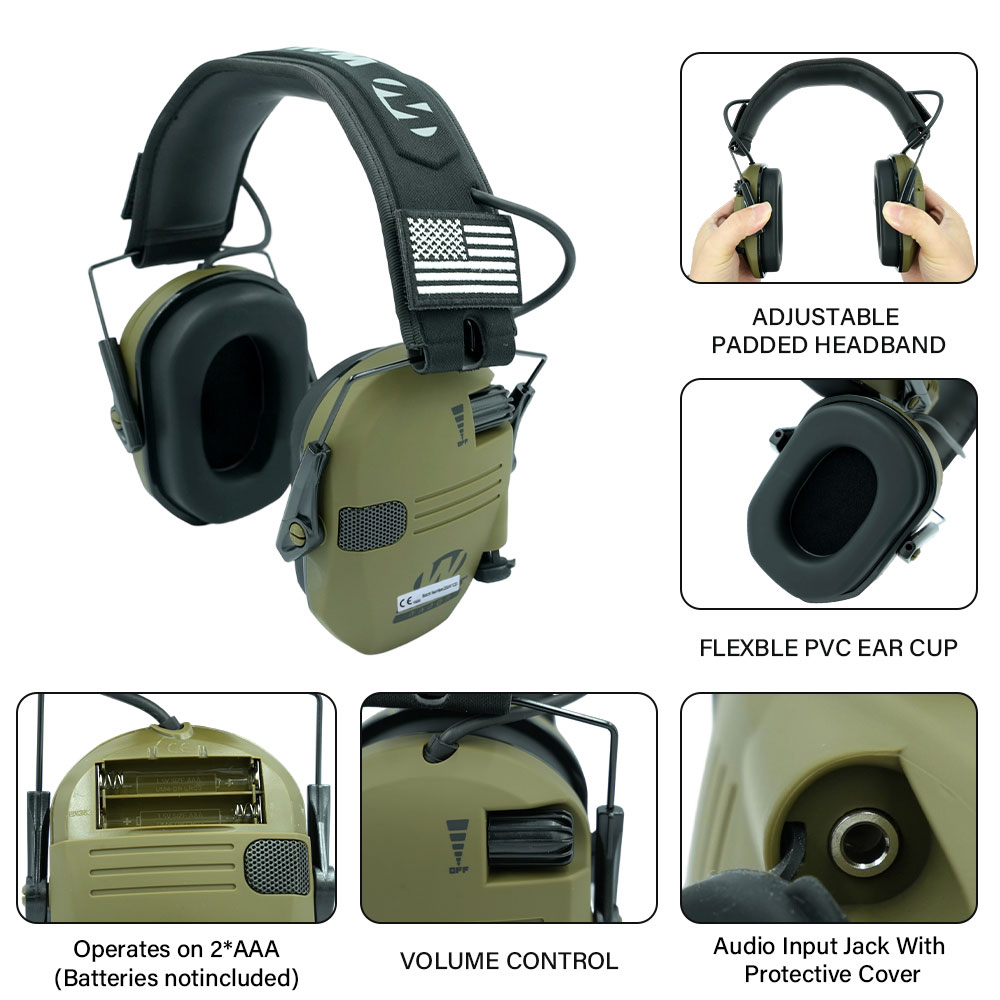 واقي أذن واقٍ من الضوضاء، واقي - مراجعة Earmuffs Foldable وسعره