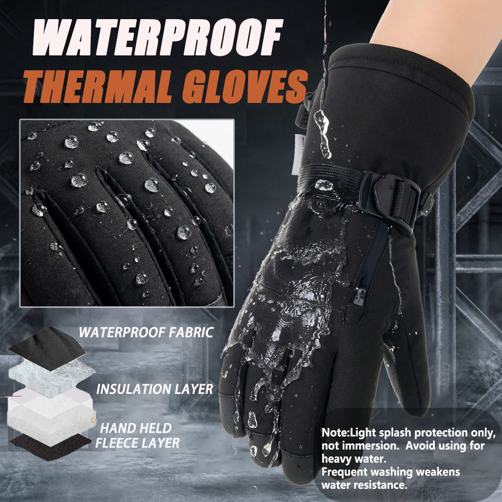 قفازات تزلج شتوية للرجال والنس - مراجعة Snow Glove Insulated وسعره